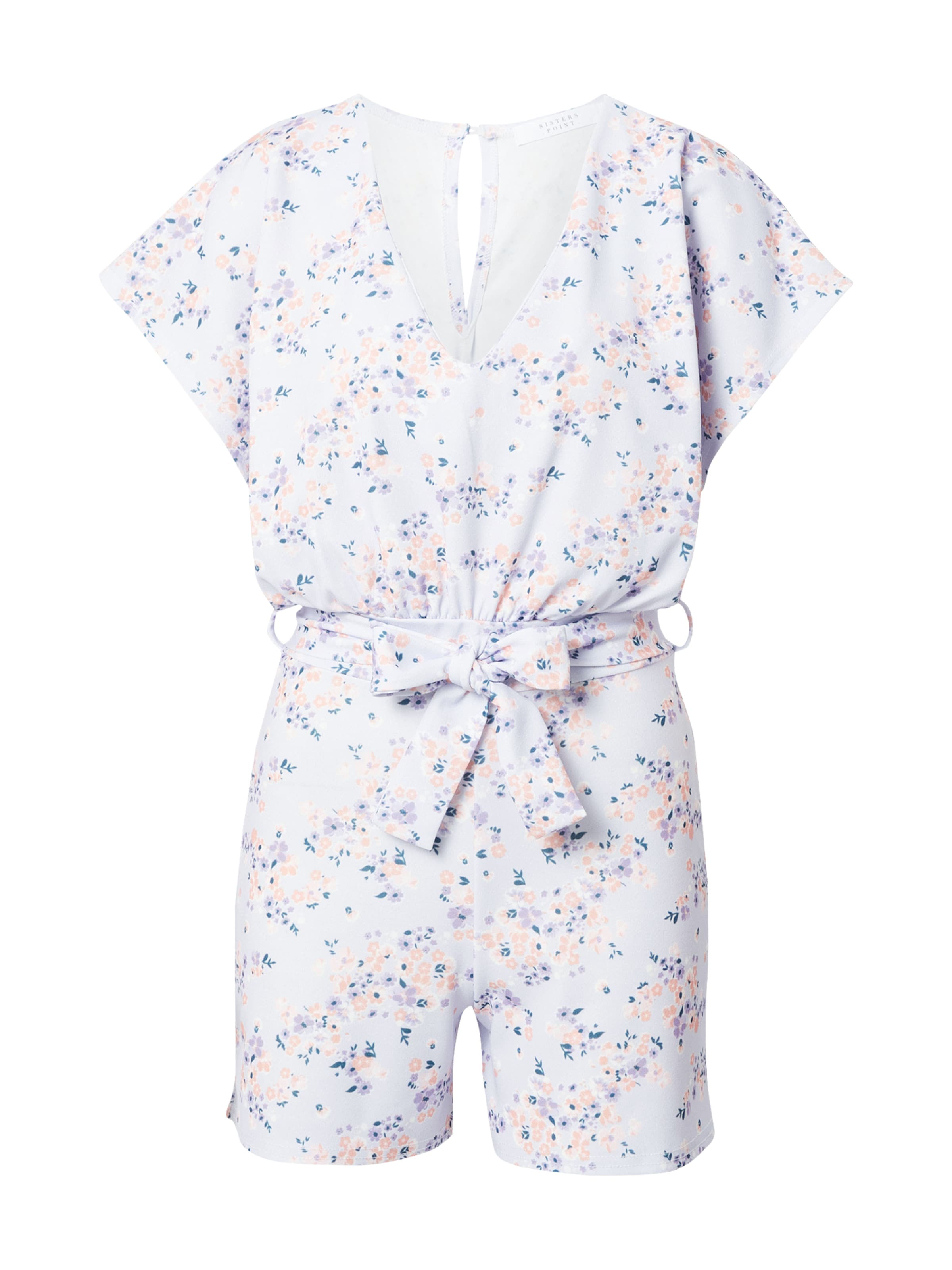 SISTERS POINT Jumpsuit 'V.PLAY3' i hvid: forside
