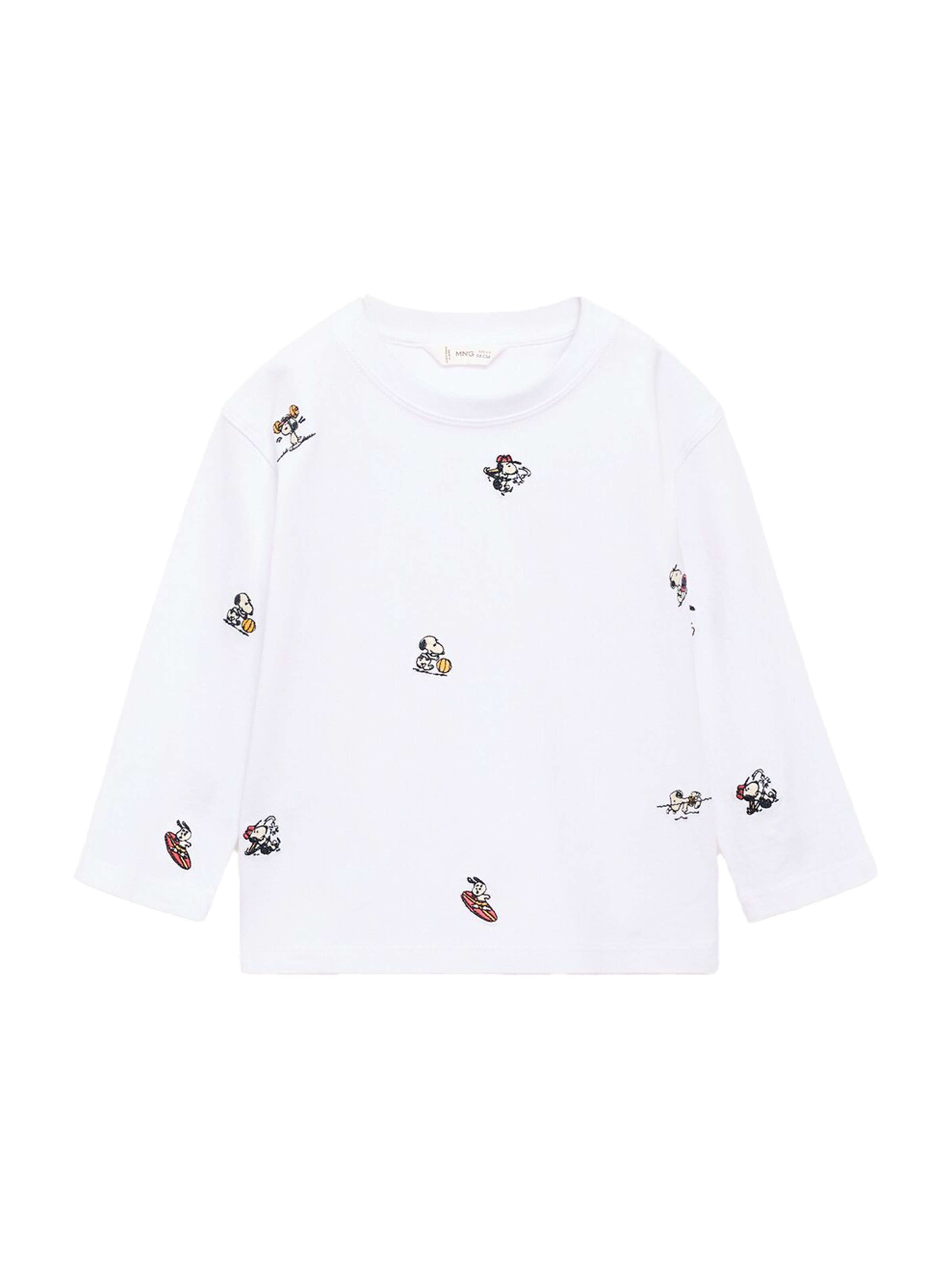 MANGO KIDS Shirt 'SNEMBRO' in White: front