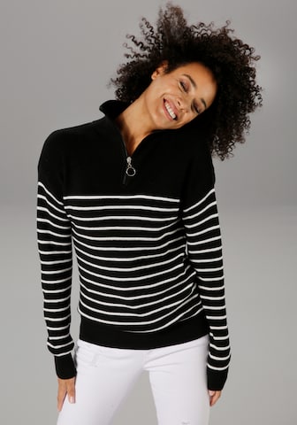 Aniston CASUAL Sweater in Black: front