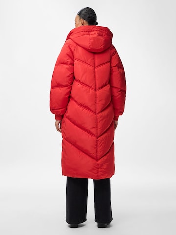 PIECES Winter Jacket 'PCJOLIE' in Red