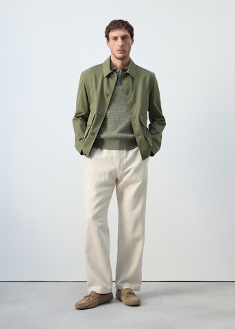 MANGO MAN Between-Season Jacket 'Darren' in Green