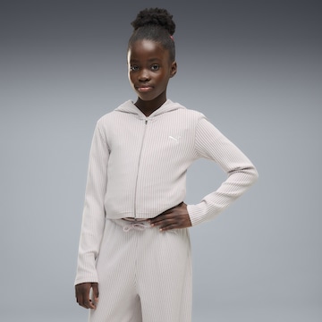 Veste de survêtement 'Essentials' PUMA en rose : devant