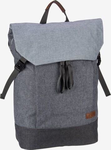 ZWEI Backpack 'Benno' in Grey: front