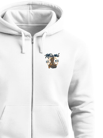 Neverless Sweatjacke 'Miami Snake'‌‌‌‌ in Weiß