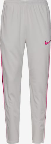 NIKETapered Sportske hlače 'Academy' - bijela boja: prednji dio