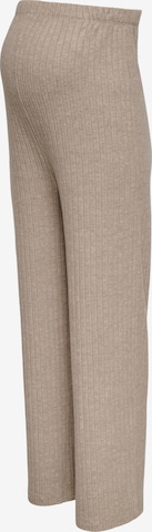 Only MaternityWide Leg/ Široke nogavice Hlače 'OLMLola' - bež boja: prednji dio