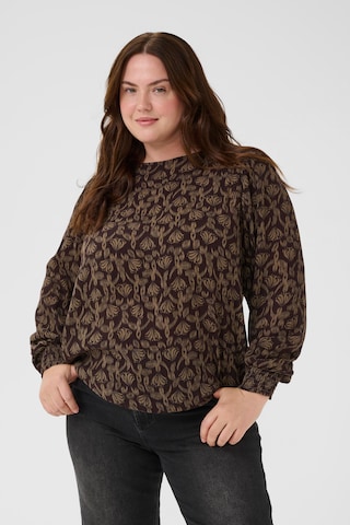 KAFFE CURVE Blouse ' ' in Bruin