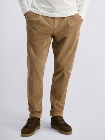 PIERRE CARDIN Regular Trousers 'Chartres' in Brown: front