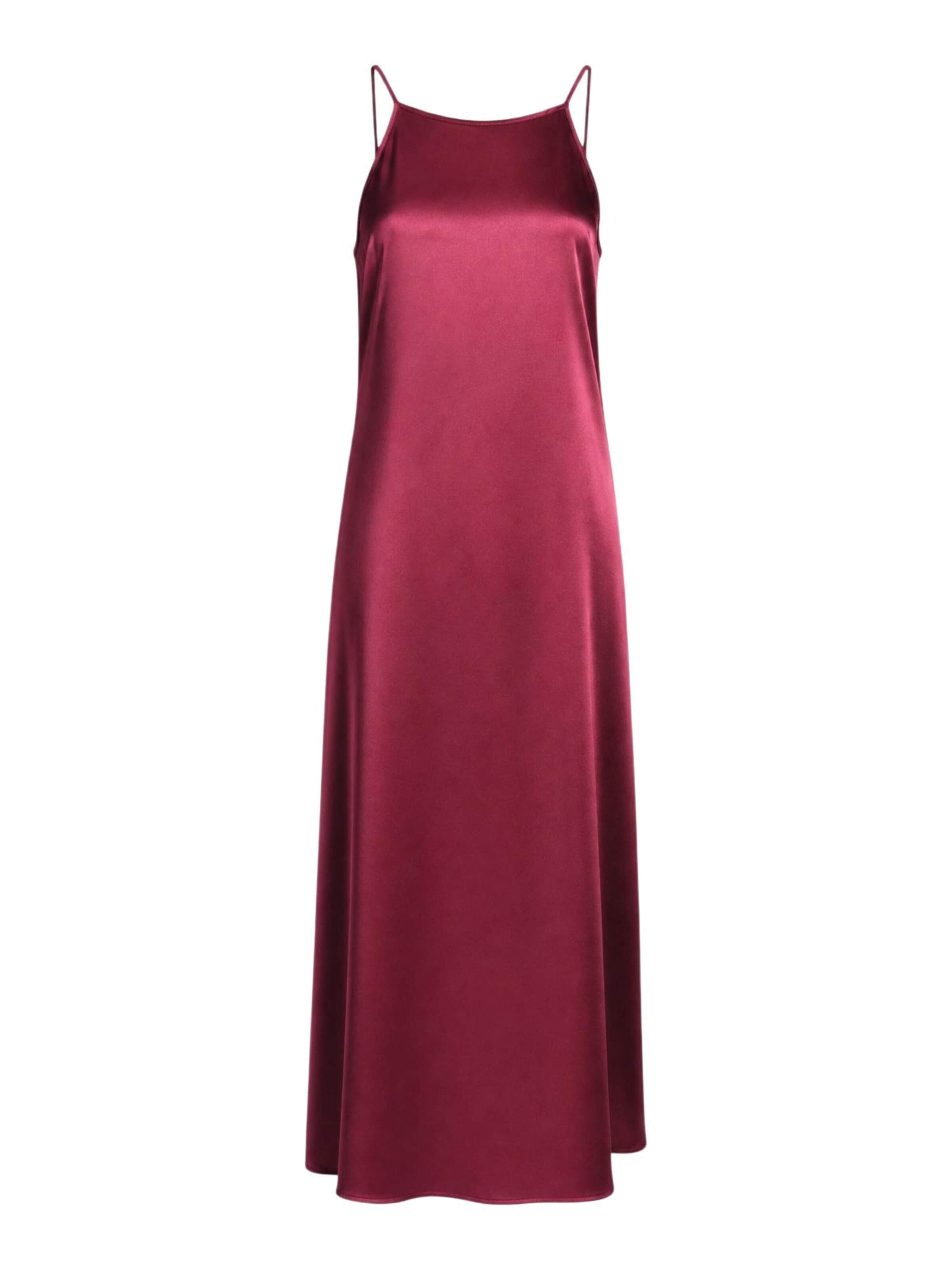 I AM Jurk 'Abito Scivolato in Raso di Viscosa  84107V47' in Rood: voorkant
