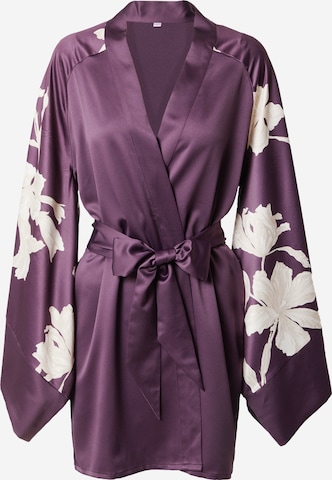 Robe de chambre 'Isla' Hunkemöller en violet : devant