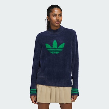 Pull-over 'Trefoil' ADIDAS ORIGINALS en bleu : devant