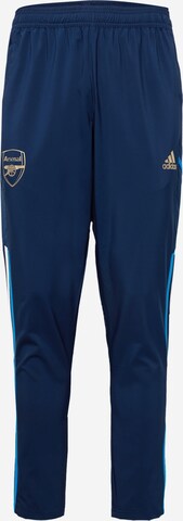 Effilé Pantalon de sport 'Arsenal Presentation' ADIDAS SPORTSWEAR en bleu : devant