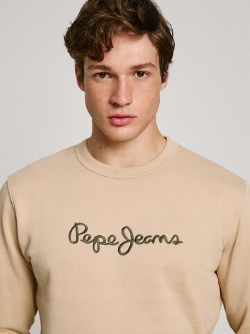Sweat-shirt 'NEW JOE CREW' Pepe Jeans en beige