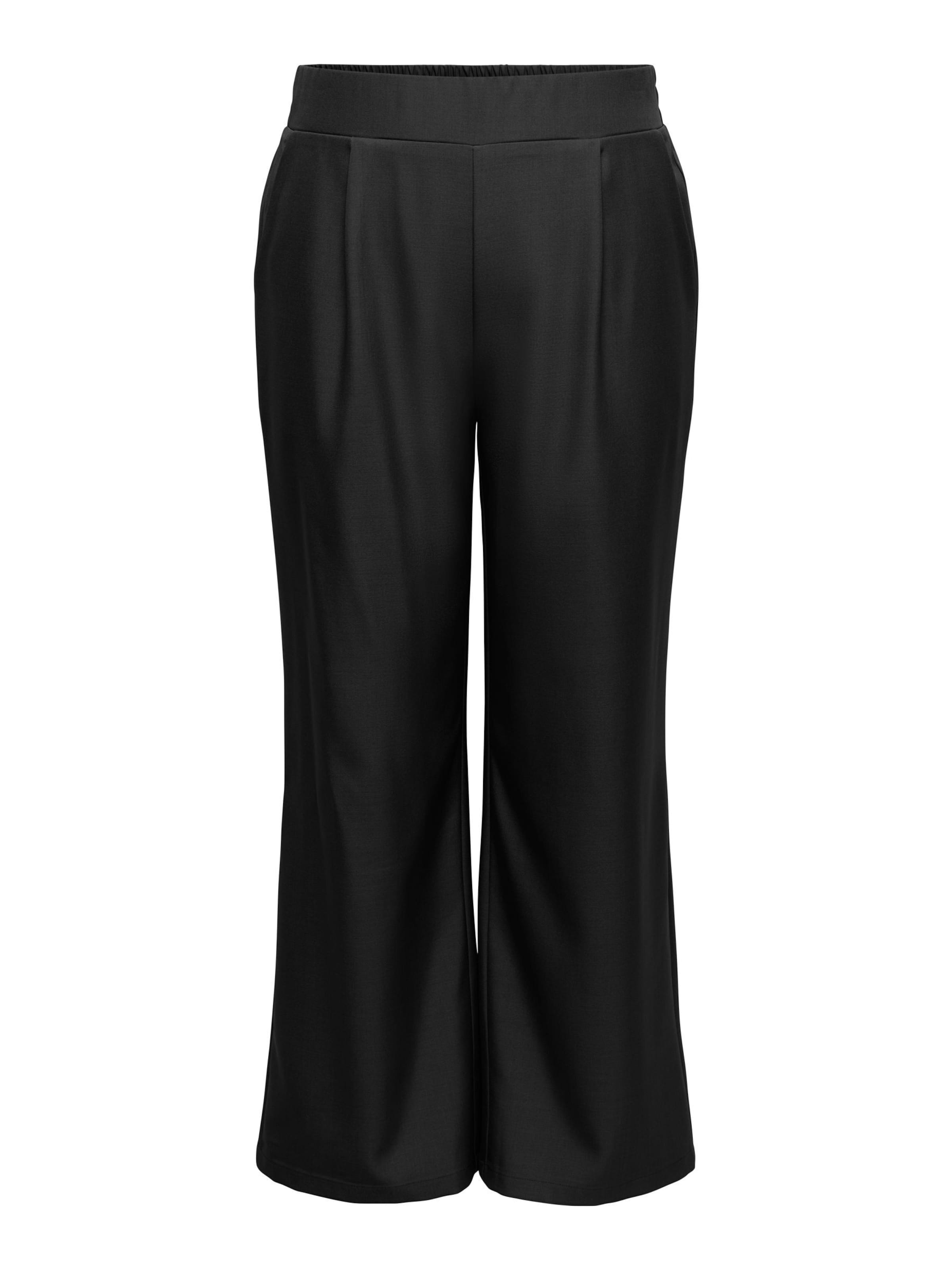 regular Pantaloni con pieghe 'VICTORIA' di ONLY Carmakoma in nero: frontale