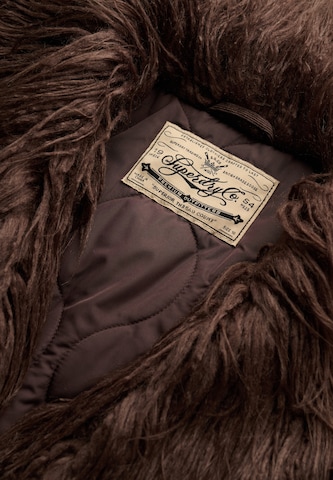 Superdry & Co Between-Seasons Coat 'Afghan' in Brown