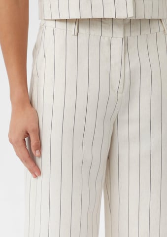 COMMA Wide leg Trousers in Beige
