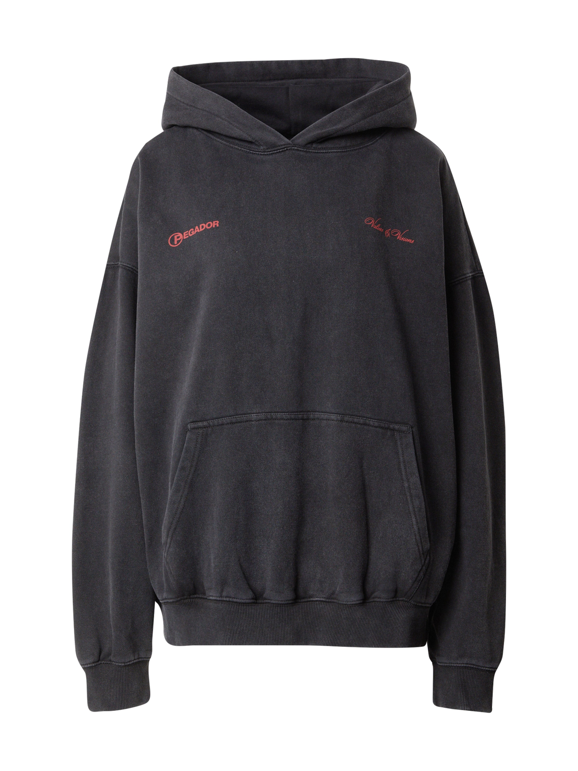 Pegador Sweatshirt 'Fia' in Zwart: voorkant