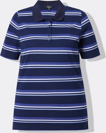 T-shirt Ulla Popken en bleu : devant