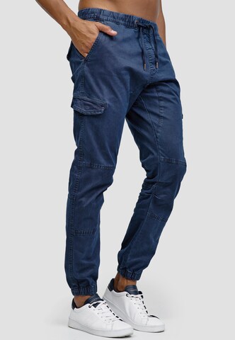 Regular Pantalon cargo ' Cantu ' INDICODE JEANS en bleu