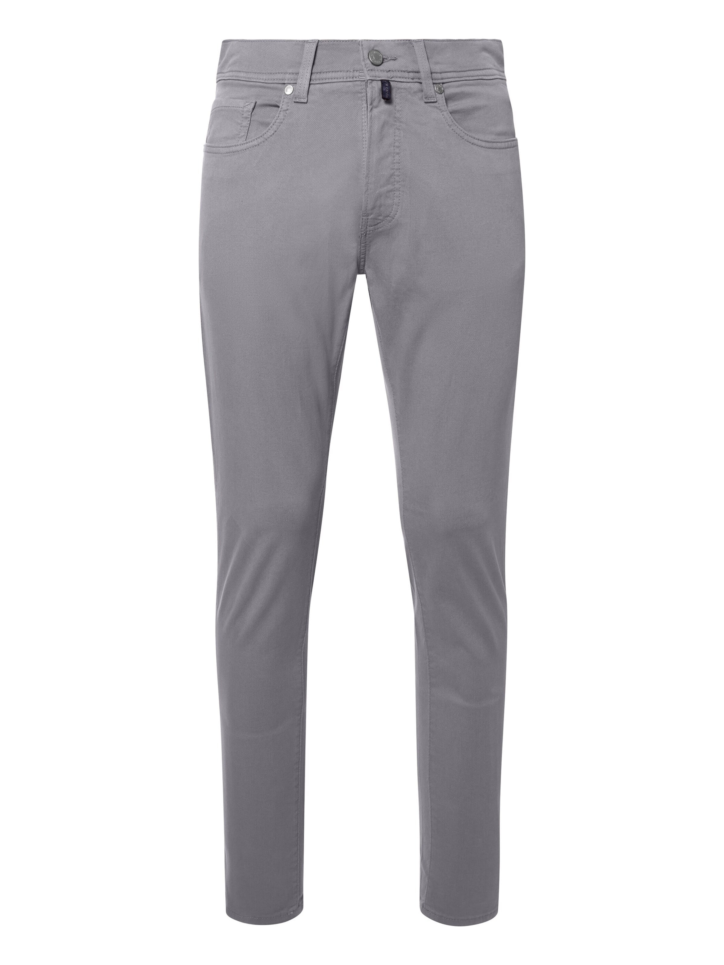 PIERRE CARDIN Regular Hose `Lyon` in Grau: Vorderseite
