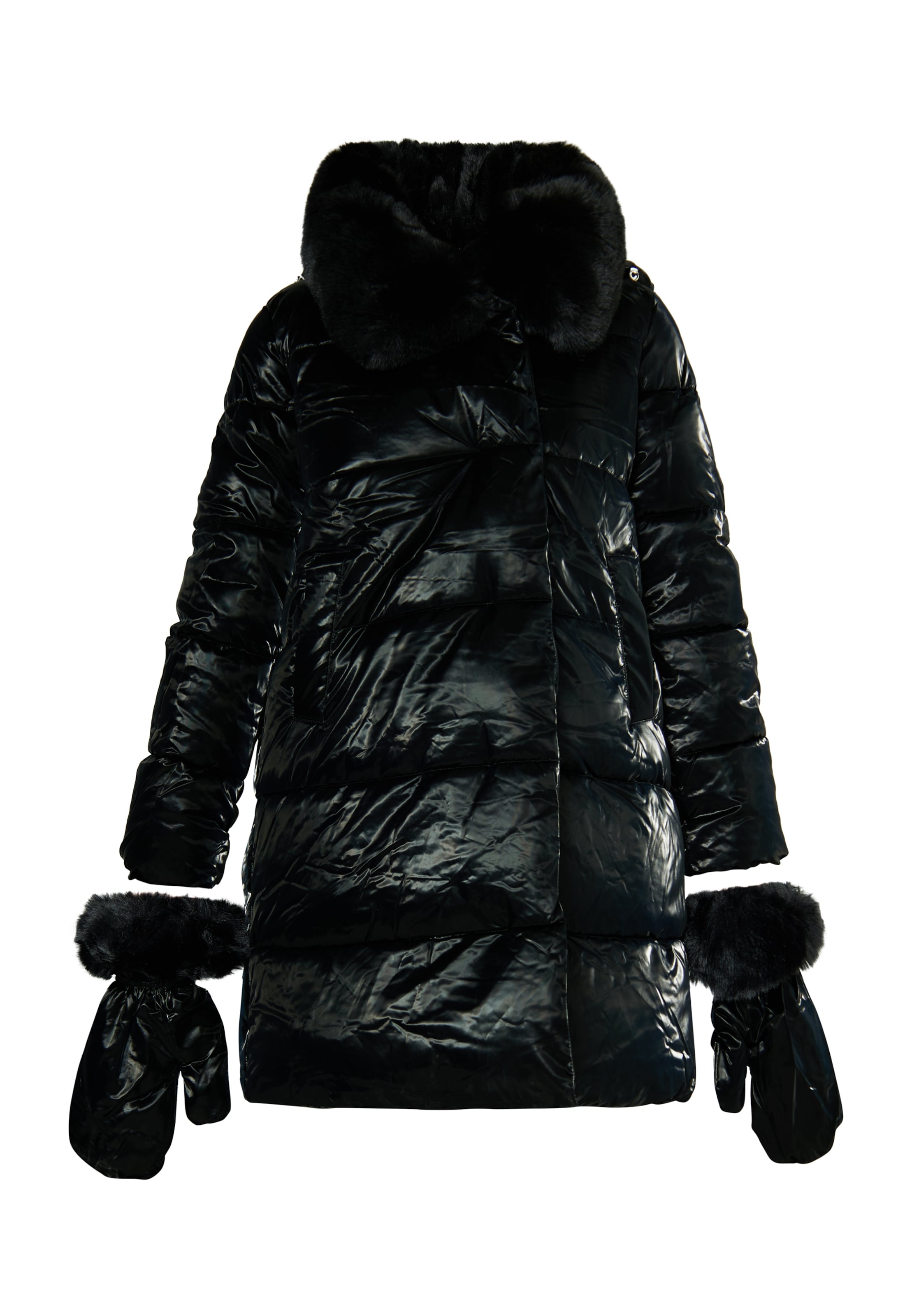 faina Zimný kabát - Čierna: predná strana