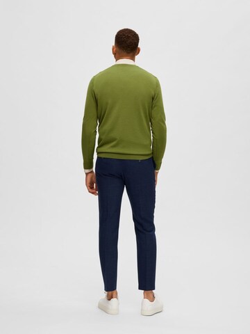 SELECTED HOMME Pulóver 'Town' - zöld