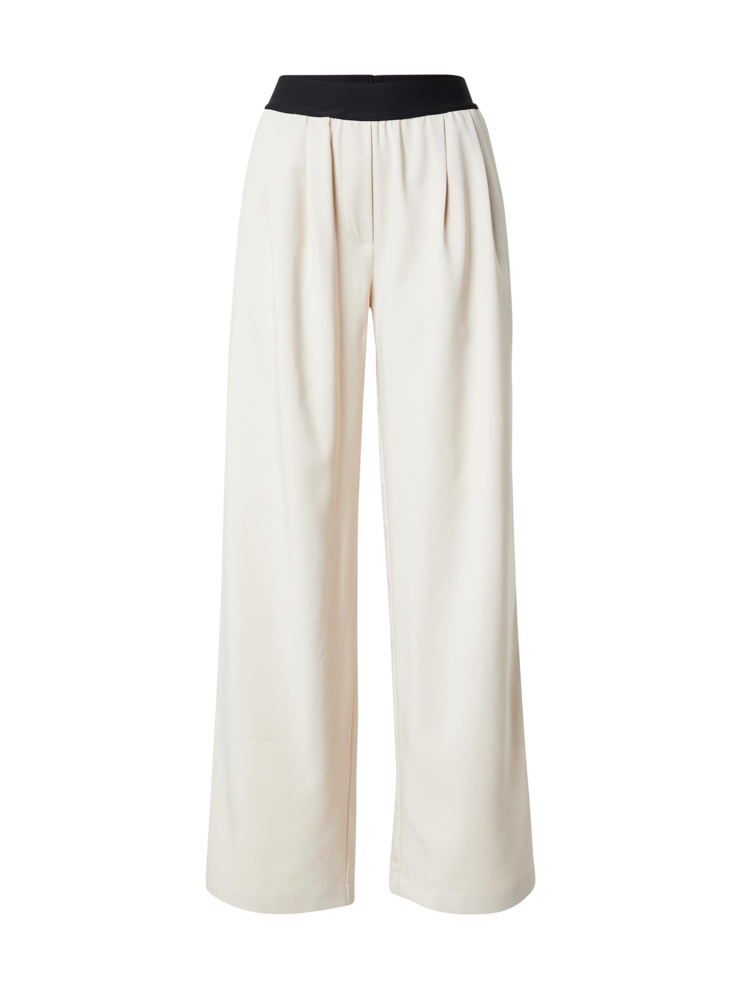 studioselect Široký strih Plisované nohavice 'Davinia' - Béžová: predná strana