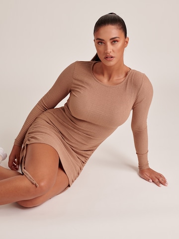 ABOUT YOU x Antonia Dress 'Ina' in Beige: front