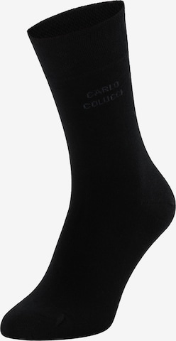 Carlo Colucci Socks 'Napoli' in Black