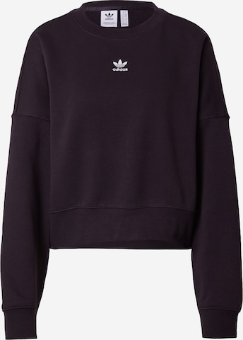 ADIDAS ORIGINALS Bluzka sportowa 'Adicolor Essentials Fleece' w kolorze czarny: przód