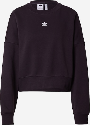 ADIDAS ORIGINALS Sweatshirt 'Adicolor Essentials Fleece' in de kleur Zwart / Wit, Productweergave