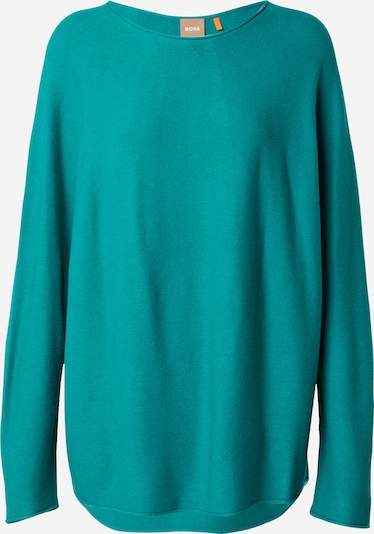 BOSS Orange Pullover 'Faland' in smaragd, Produktansicht