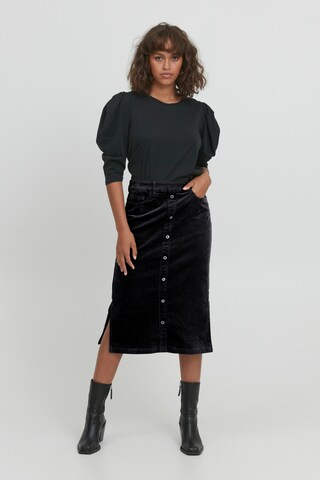 PULZ Jeans Skirt in Black