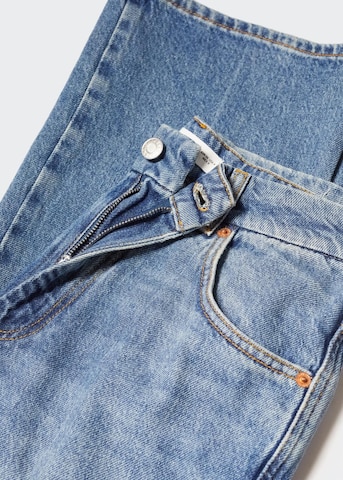 MANGO Flared Cargojeans in Blauw