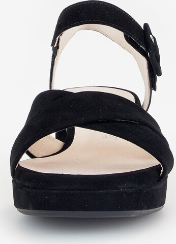 GABOR Strap Sandals in Black