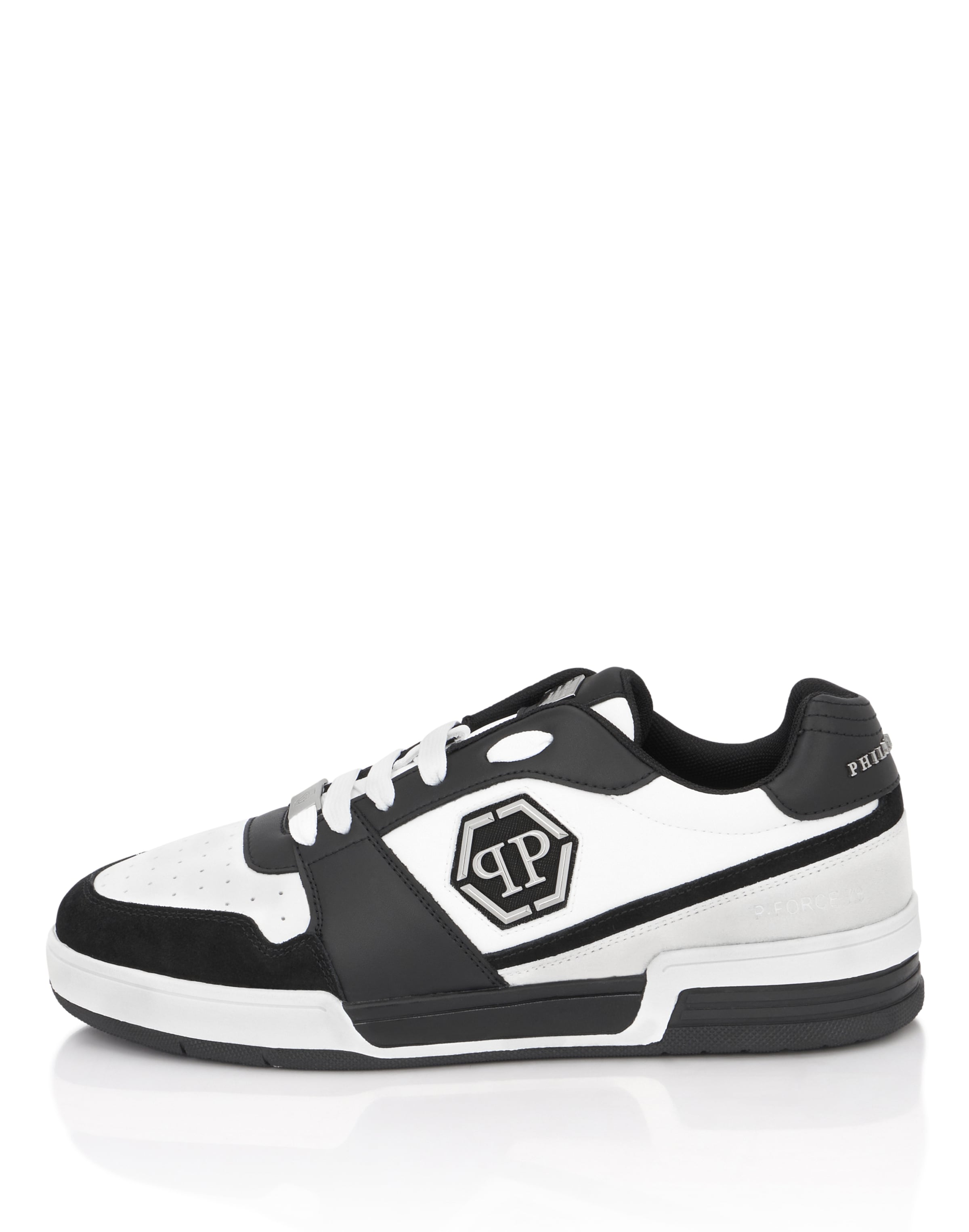 Philipp Plein - Sapatilhas baixas 'P-Force 78' em preto: frente