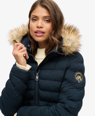 Superdry Winter Coat 'Fuji' in Black