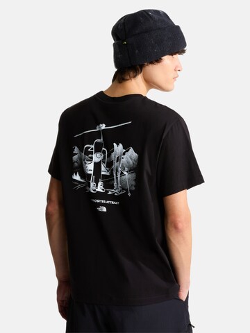 Maglietta di THE NORTH FACE in nero: frontale