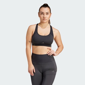 ADIDAS PERFORMANCE Bustier Biustonosz sportowy w kolorze czarny: przód