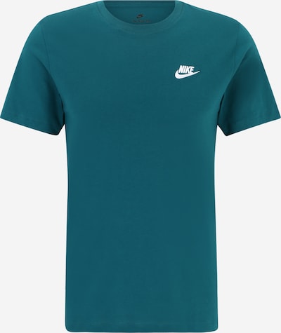 Nike Sportswear Μπλουζάκι 'Club' σε πετρόλ / λευκό, Άποψη προϊόντος