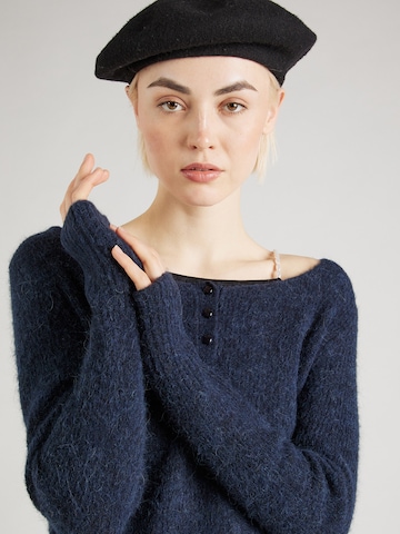 MOS MOSH Sweter w kolorze niebieski
