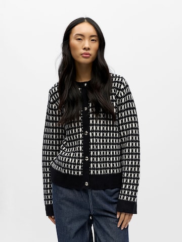 OBJECT Strickjacke 'OBJThess' in Schwarz: Vorderseite