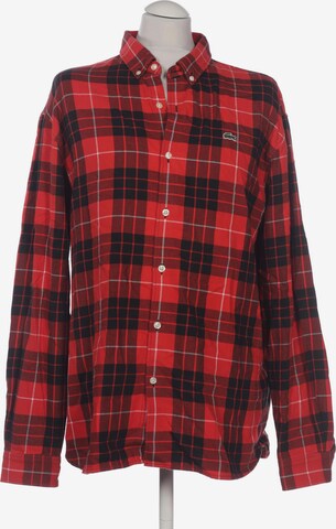 Lacoste LIVE Button Up Shirt in M in Red: front