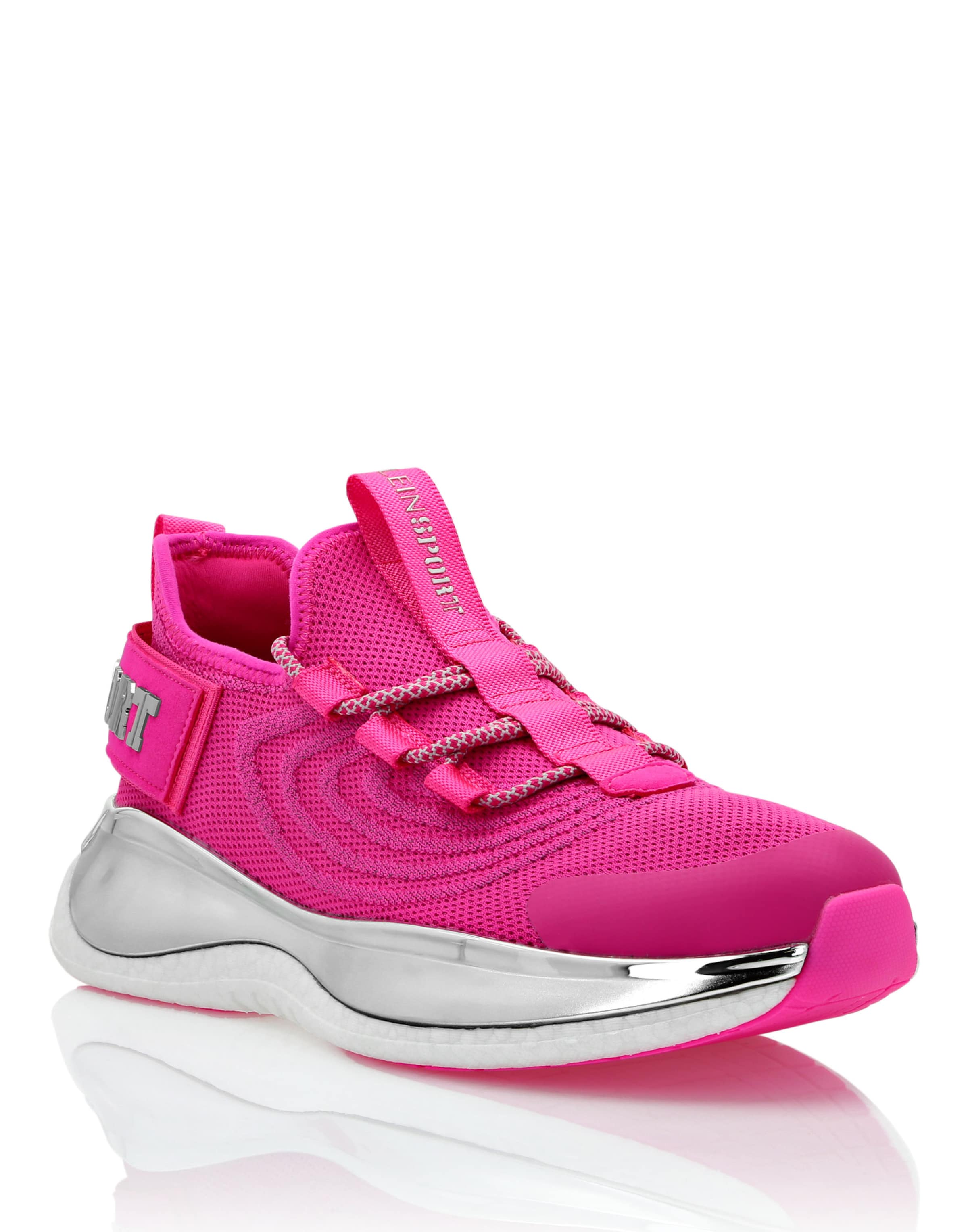 Baskets basses Plein Sport en rose : devant