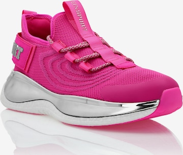 Baskets basses Plein Sport en rose : devant