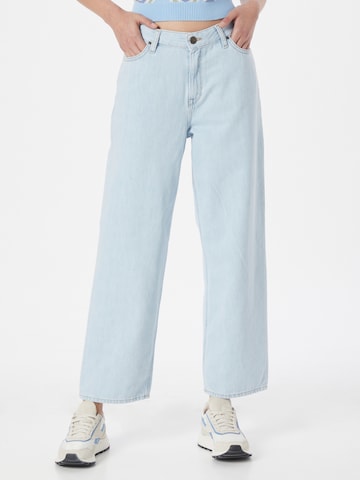 Lee Wide leg Jeans in Blauw: voorkant