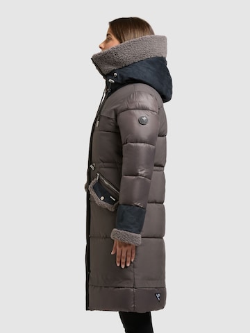 khujo - Sobretudo de inverno 'Dayana' em cinzento