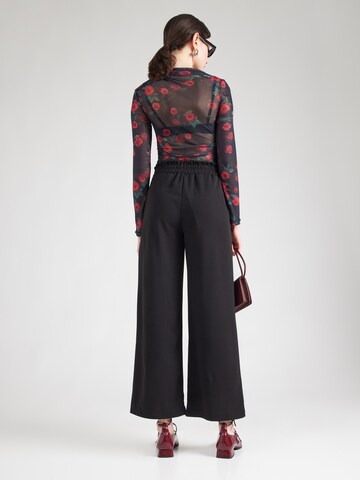 Wide leg Pantaloni con pieghe 'Tr44ay' di Hailys in nero