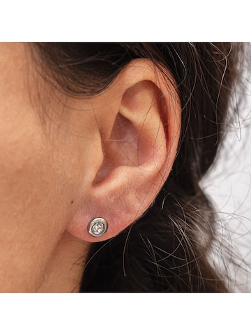 Boucles d'oreilles Zeeme en argent : devant