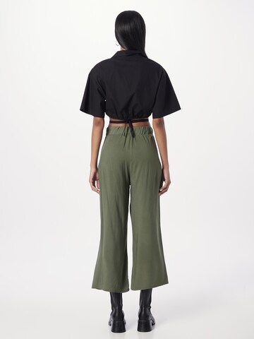 Hailys Wide leg Pleat-Front Pants 'Cira' in Green